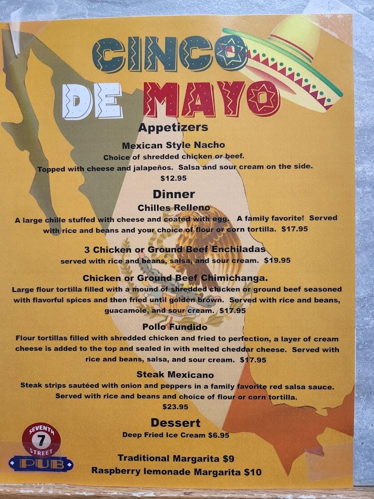 7th Street Pub Menu image 1