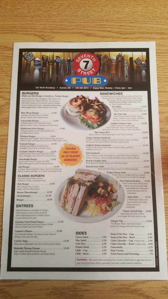 7th Street Pub Menu image 4